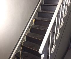 geschilderde trap om te luchtgommen